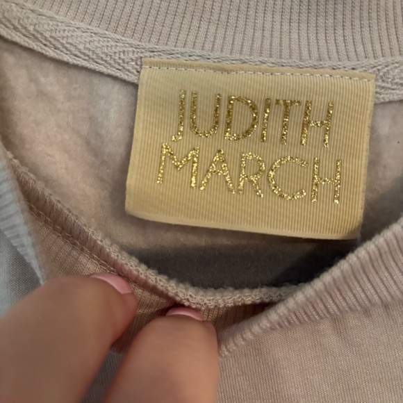 Judith March Beige Jeweled Beaded Grinch Christmas Sweatshirt - Large - Picture 3 of 5